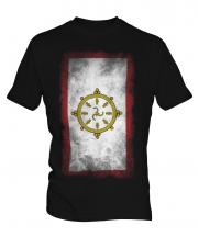 Sikkim Faded Flag Mens T-Shirt