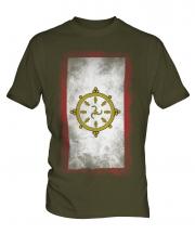 Sikkim Faded Flag Mens T-Shirt
