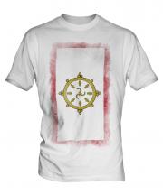 Sikkim Faded Flag Mens T-Shirt