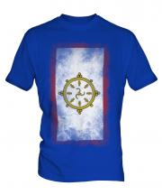 Sikkim Faded Flag Mens T-Shirt
