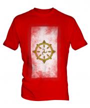 Sikkim Faded Flag Mens T-Shirt