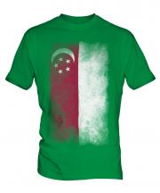 Singapore Faded Flag Mens T-Shirt