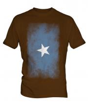 Somalia Faded Flag Mens T-Shirt