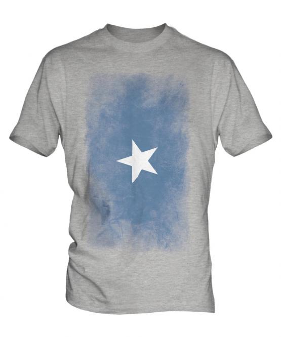 Somalia Faded Flag Mens T-Shirt