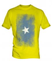 Somalia Faded Flag Mens T-Shirt