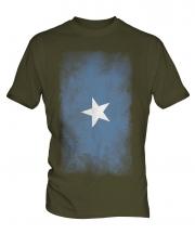 Somalia Faded Flag Mens T-Shirt