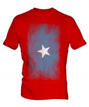 Somalia Faded Flag Mens T-Shirt