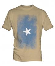 Somalia Faded Flag Mens T-Shirt