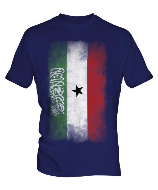 Somaliland Faded Flag Mens T-Shirt