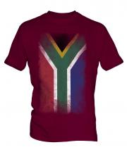 South Africa Faded Flag Mens T-Shirt