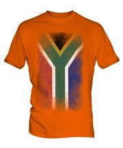 South Africa Faded Flag Mens T-Shirt