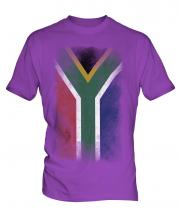 South Africa Faded Flag Mens T-Shirt