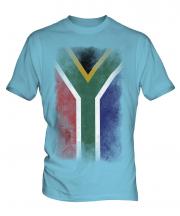 South Africa Faded Flag Mens T-Shirt