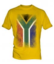 South Africa Faded Flag Mens T-Shirt