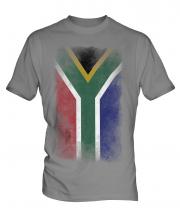 South Africa Faded Flag Mens T-Shirt