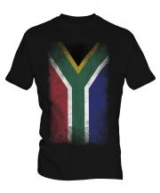 South Africa Faded Flag Mens T-Shirt