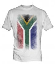 South Africa Faded Flag Mens T-Shirt