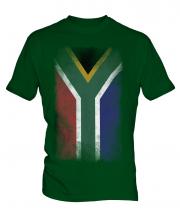South Africa Faded Flag Mens T-Shirt