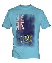 South Georgia Faded Flag Mens T-Shirt