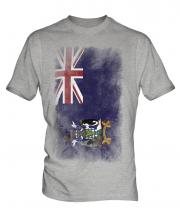 South Georgia Faded Flag Mens T-Shirt