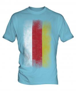 South Ossetia Faded Flag Mens T-Shirt