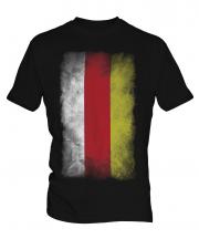 South Ossetia Faded Flag Mens T-Shirt