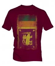 Sri Lanka Faded Flag Mens T-Shirt