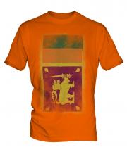 Sri Lanka Faded Flag Mens T-Shirt