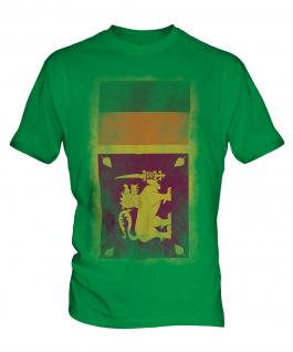 Sri Lanka Faded Flag Mens T-Shirt