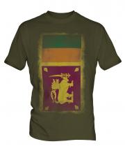 Sri Lanka Faded Flag Mens T-Shirt