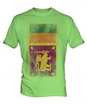 Sri Lanka Faded Flag Mens T-Shirt
