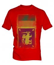 Sri Lanka Faded Flag Mens T-Shirt