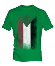 Sudan Faded Flag Mens T-Shirt