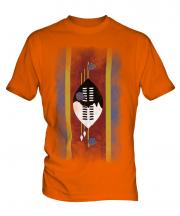 Swaziland Faded Flag Mens T-Shirt