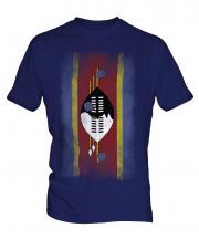 Swaziland Faded Flag Mens T-Shirt
