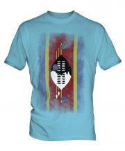 Swaziland Faded Flag Mens T-Shirt