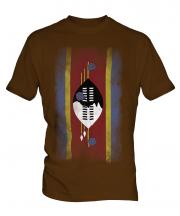 Swaziland Faded Flag Mens T-Shirt