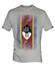 Swaziland Faded Flag Mens T-Shirt