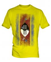 Swaziland Faded Flag Mens T-Shirt