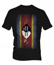 Swaziland Faded Flag Mens T-Shirt