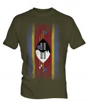 Swaziland Faded Flag Mens T-Shirt