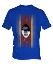 Swaziland Faded Flag Mens T-Shirt