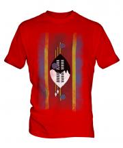 Swaziland Faded Flag Mens T-Shirt