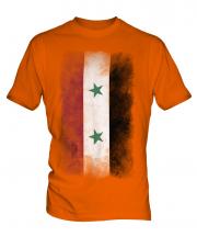 Syria Faded Flag Mens T-Shirt