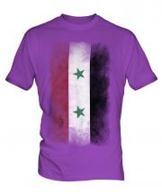 Syria Faded Flag Mens T-Shirt