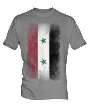 Syria Faded Flag Mens T-Shirt