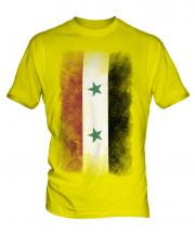 Syria Faded Flag Mens T-Shirt