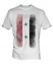 Syria Faded Flag Mens T-Shirt