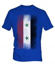 Syria Faded Flag Mens T-Shirt