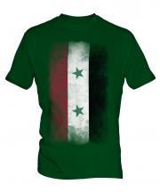 Syria Faded Flag Mens T-Shirt